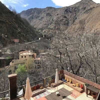 Imlil and its valley and way to Jbel Toubkal